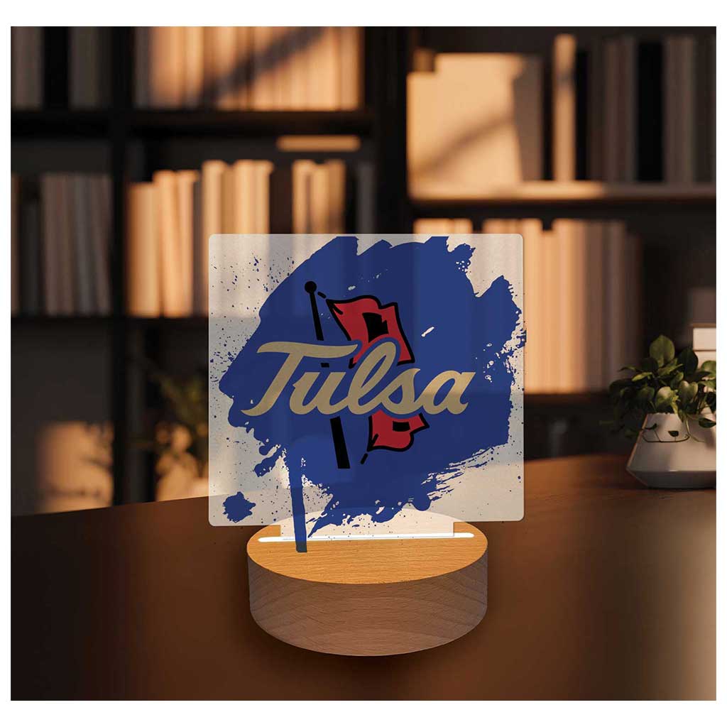 Paint Splash Acrylic Light Up Bundle Tulsa Golden Hurricane