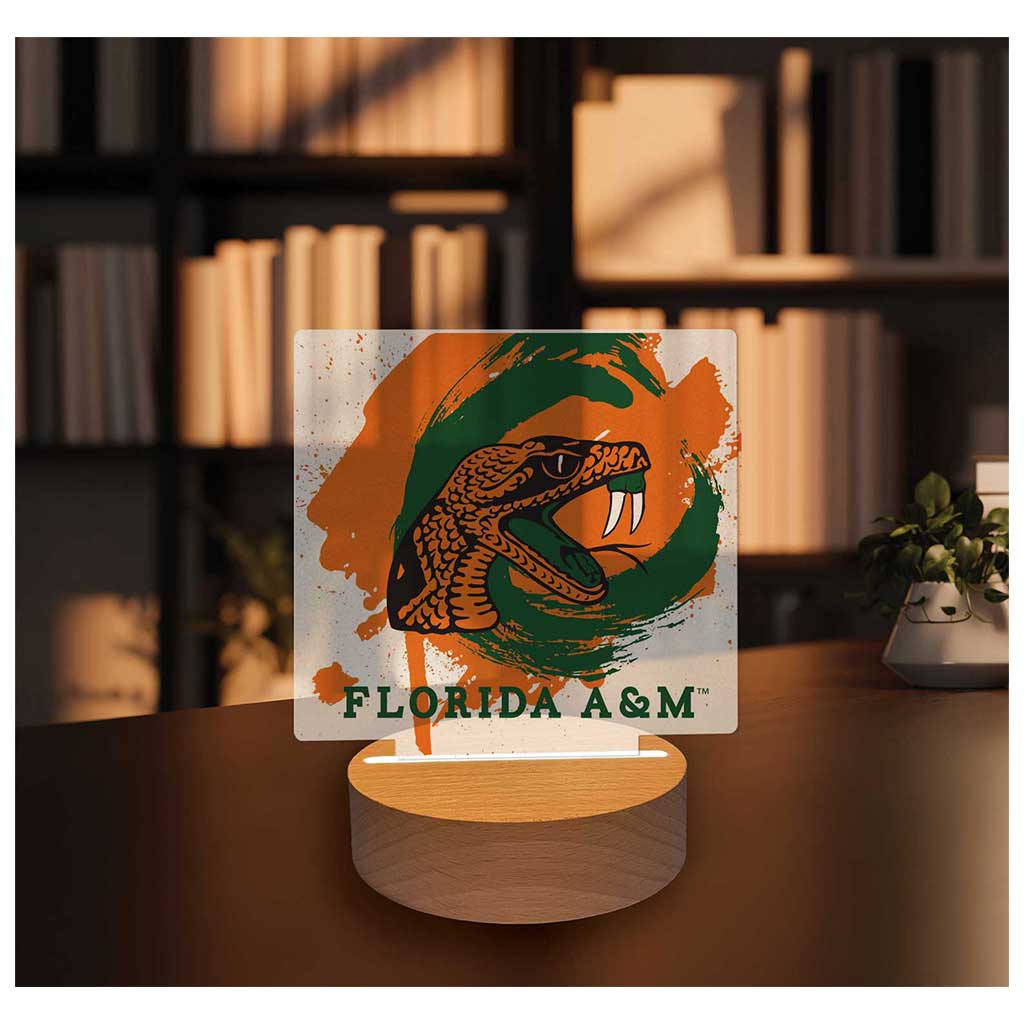 Paint Splash Acrylic Light Up Bundle Florida A&M Rattlers