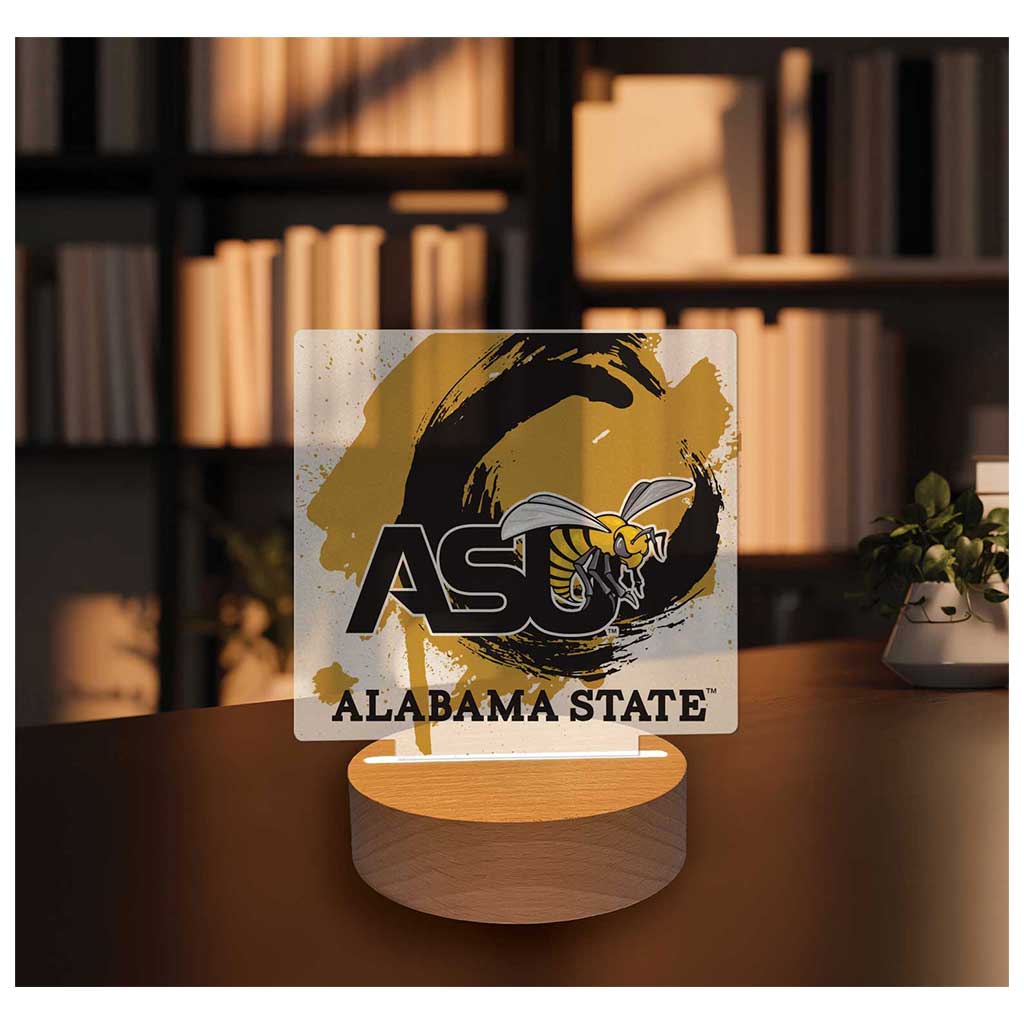 Paint Splash Acrylic Light Up Bundle Alabama State HORNETS