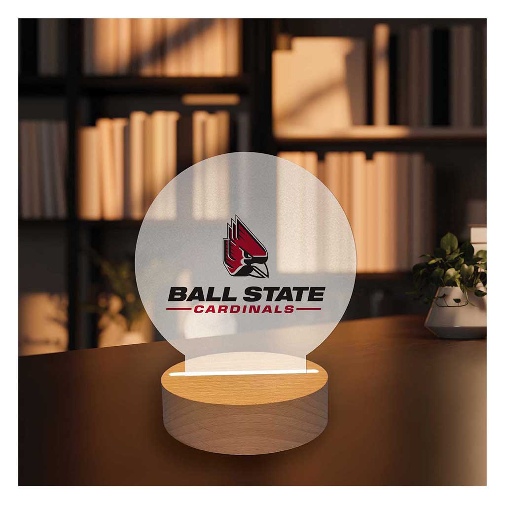 Team Logo Acrylic Light Up Bundle Ball State Cardinals