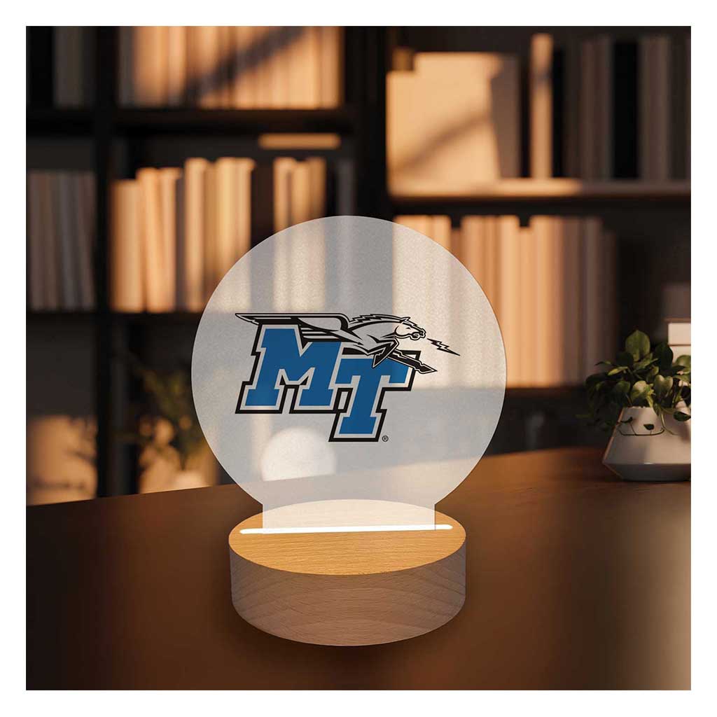 Team Logo Acrylic Light Up Bundle Middle Tennessee State Blue Raiders
