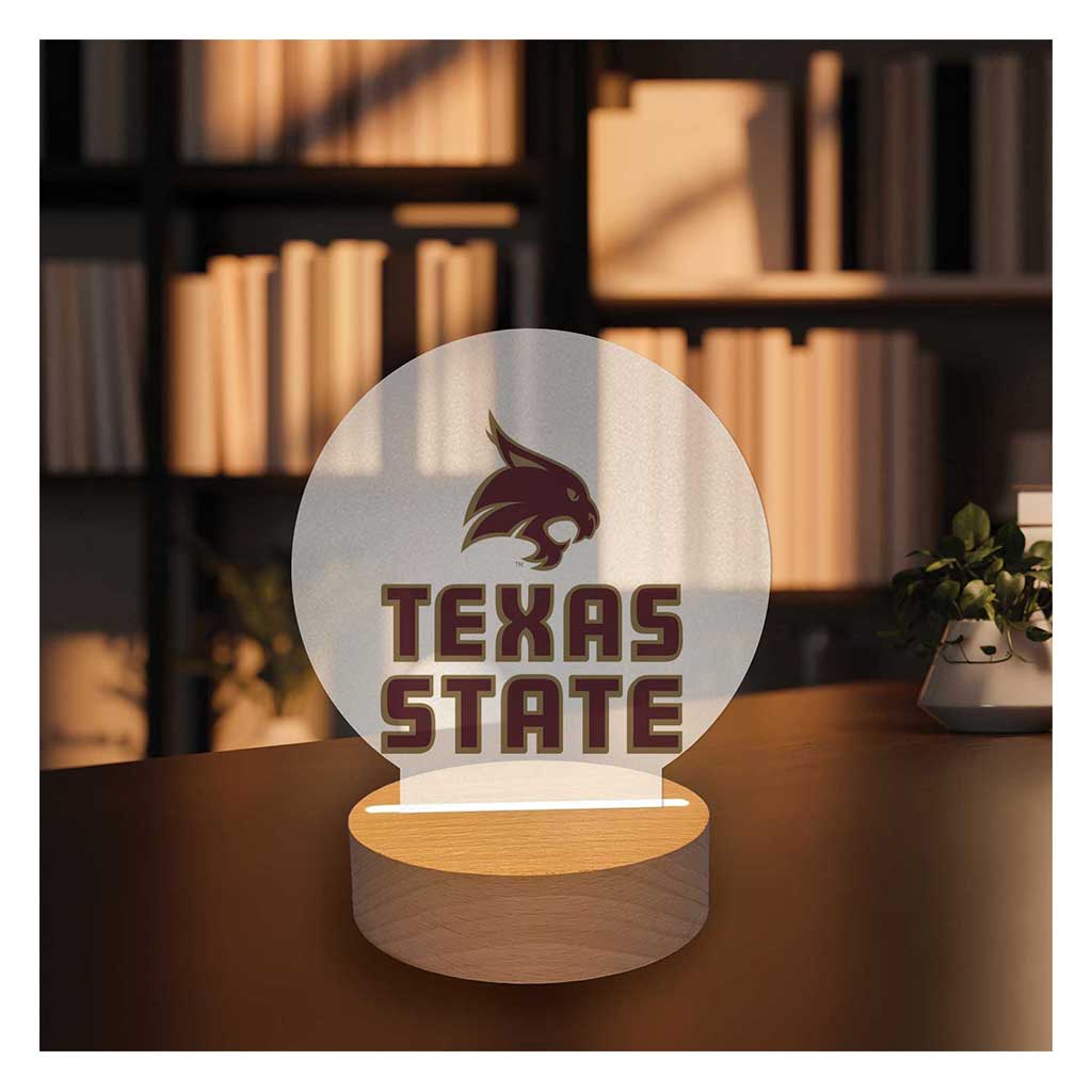 Team Logo Acrylic Light Up Bundle Texas State Bobcats