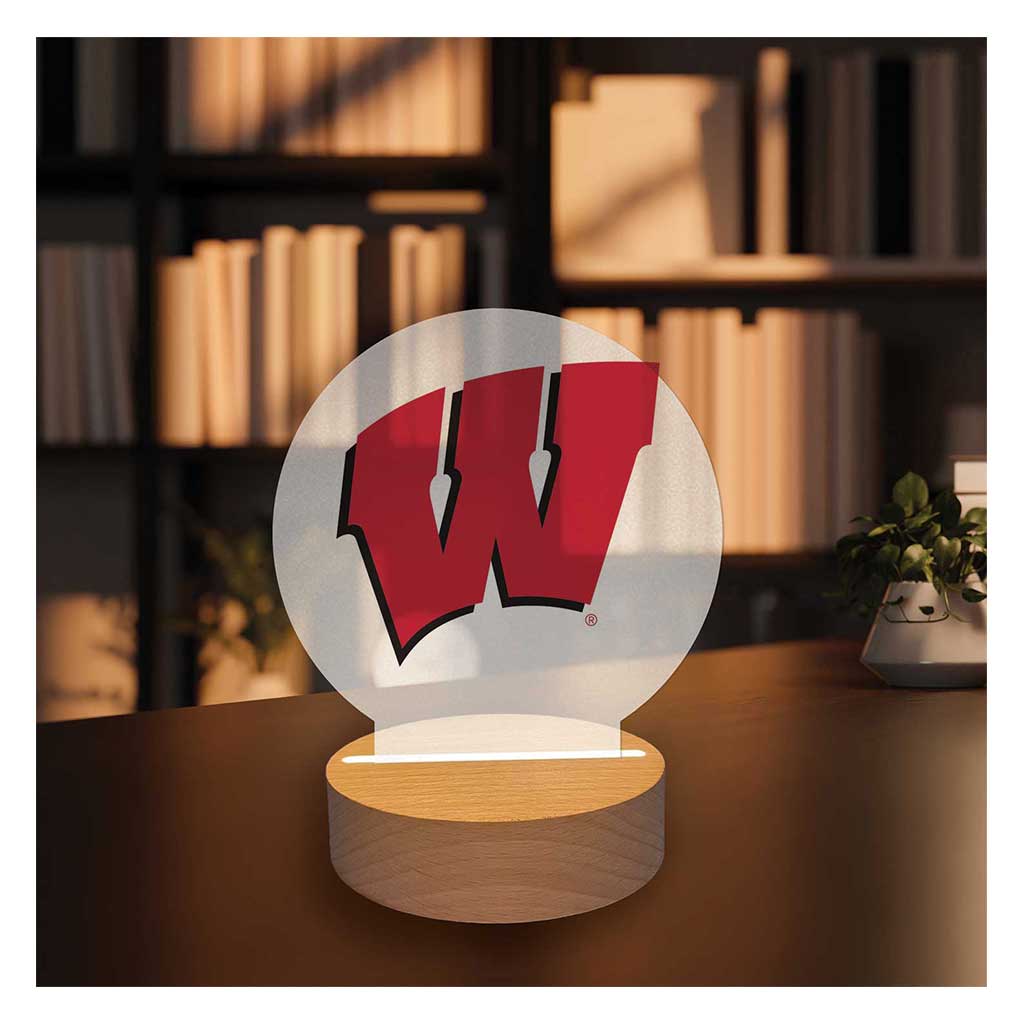 Team Logo Acrylic Light Up Bundle Wisconsin Badgers