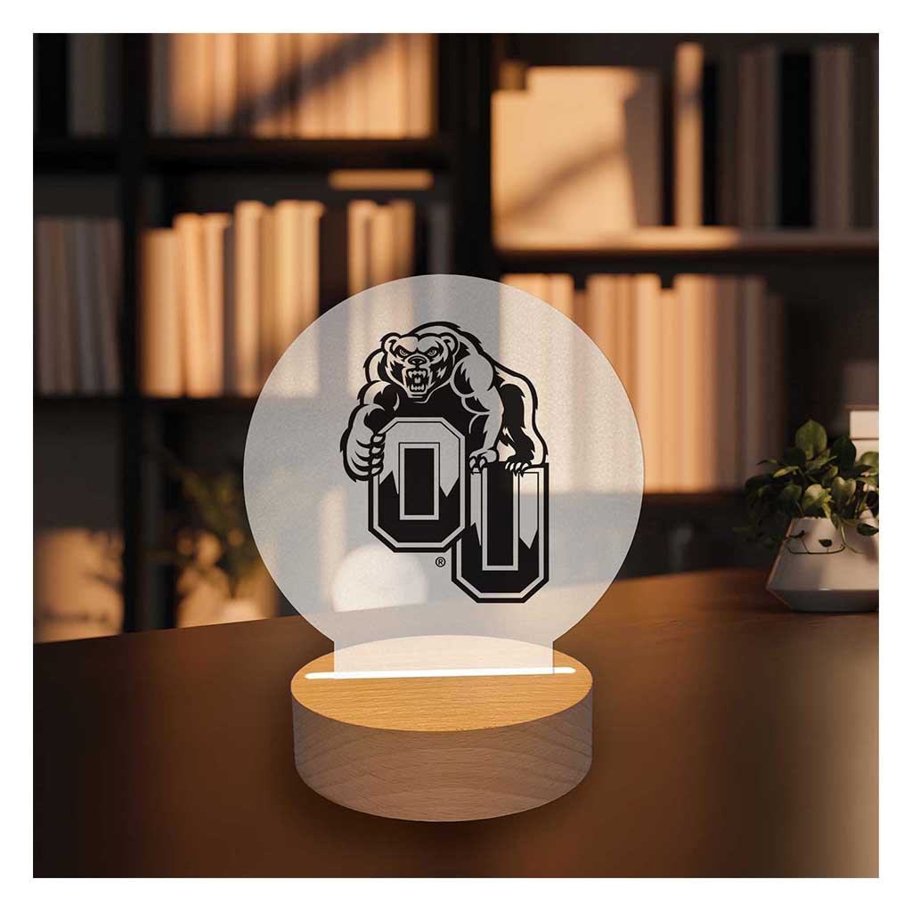 Team Logo Acrylic Light Up Bundle Oakland University Golden Grizzlies