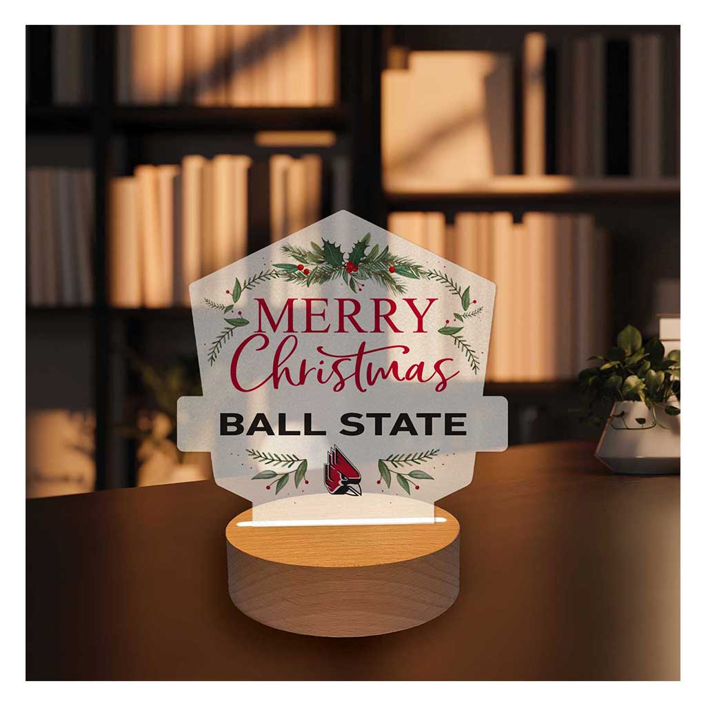 Holiday Acrylic Light Up Bundle Ball State Cardinals