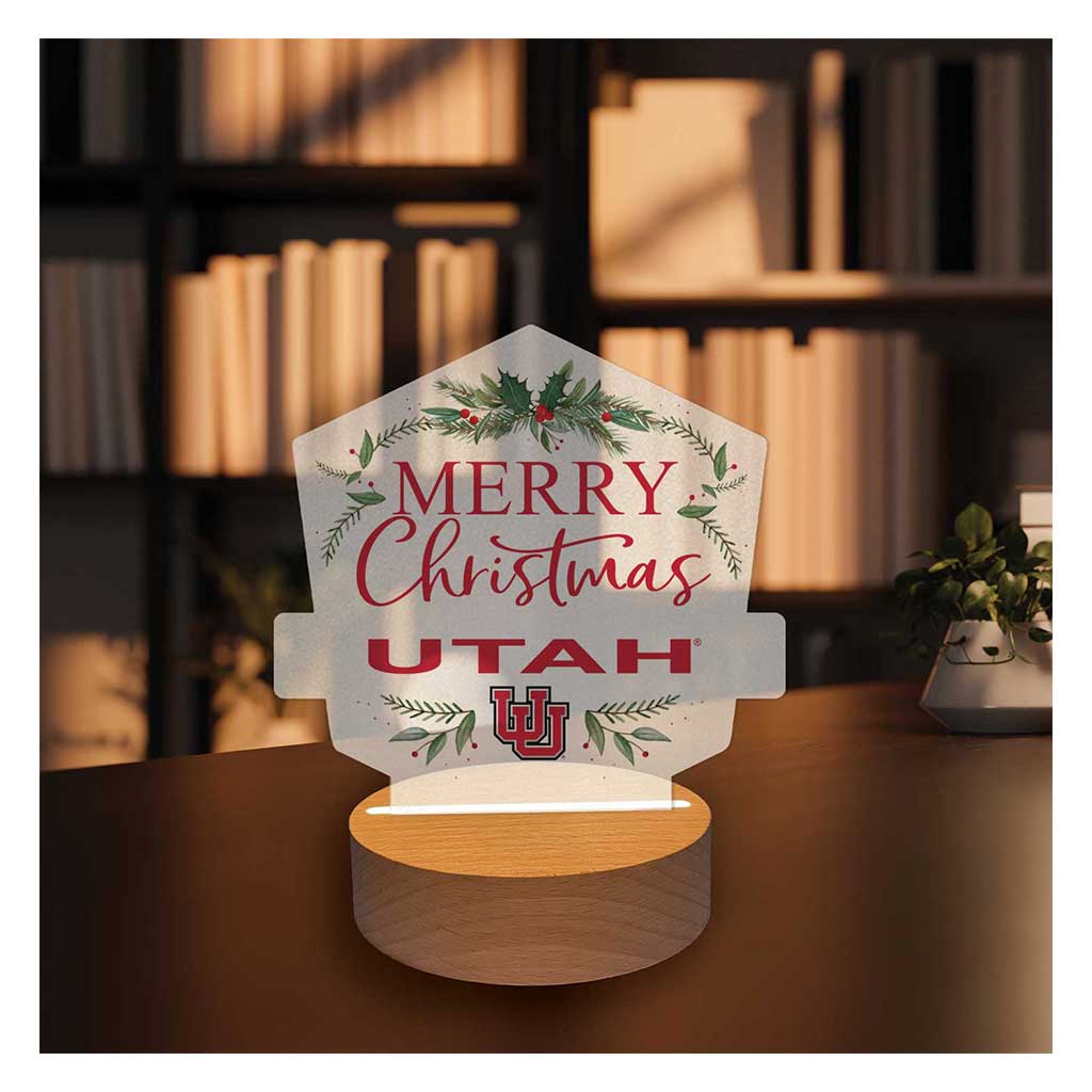 Holiday Acrylic Light Up Bundle Utah Running Utes
