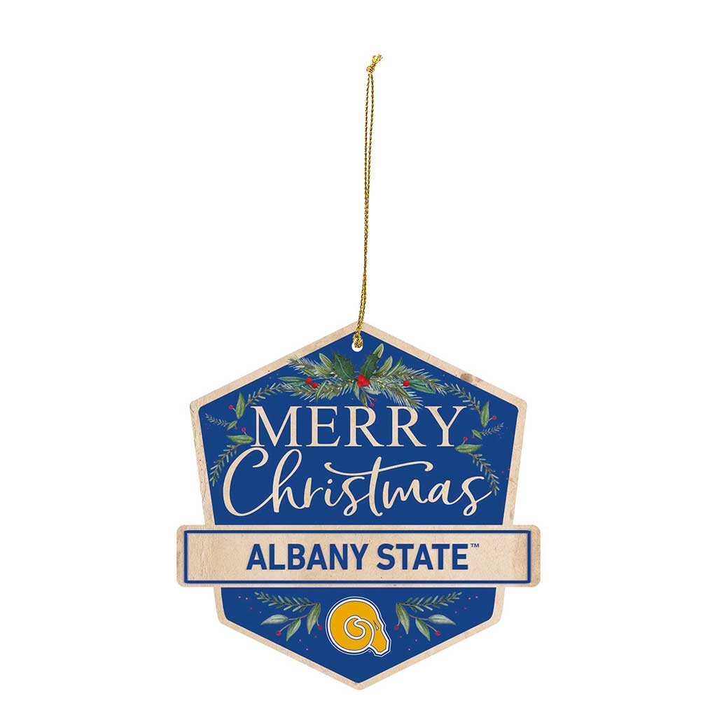 3 Pack Christmas Ornament Albany State University Golden Rams