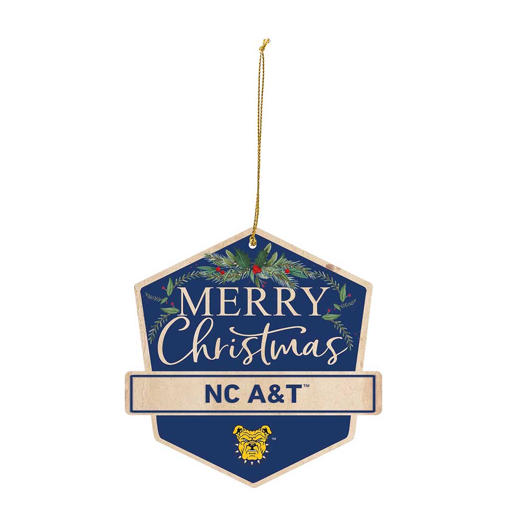 3 Pack Christmas Ornament North Carolina A&T Aggies