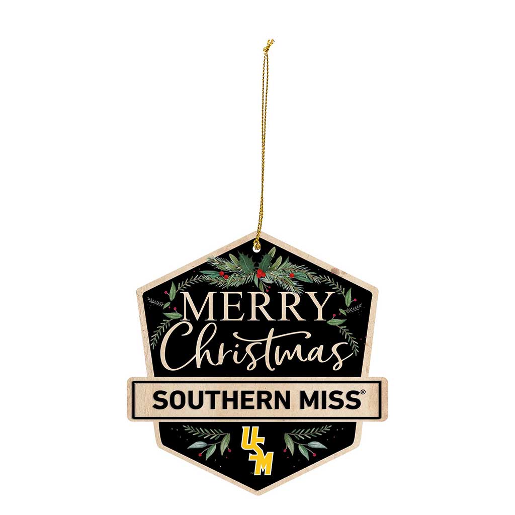3 Pack Christmas Ornament Southern Mississippi Golden Eagles