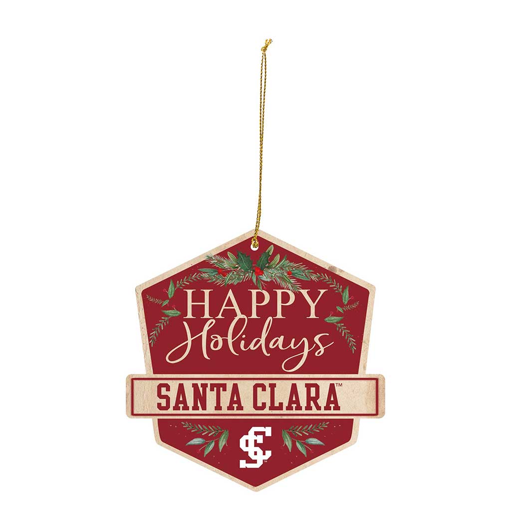 3 Pack Christmas Ornament Santa Clara Broncos