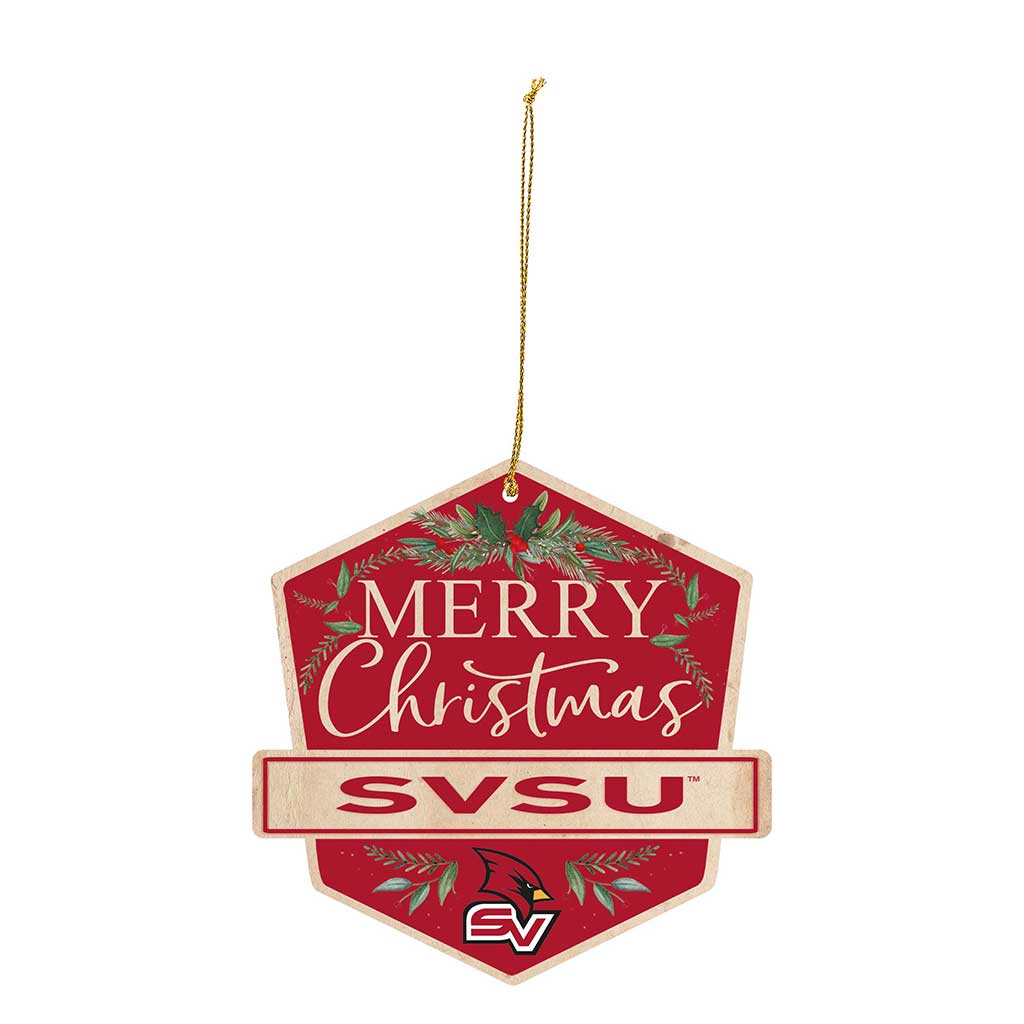 3 Pack Christmas Ornament Saginaw Valley State University Cardinals