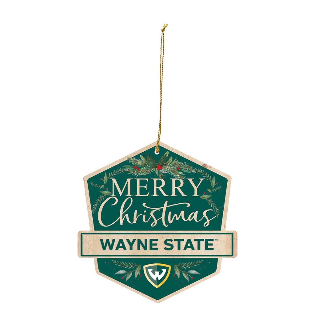 3 Pack Christmas Ornament Wayne State University Warriors