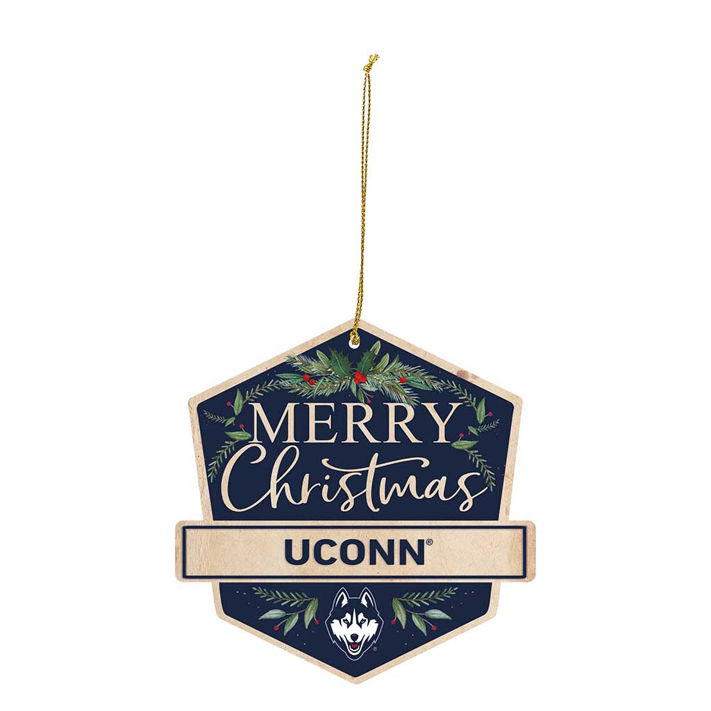 3 Pack Christmas Ornament Connecticut Huskies