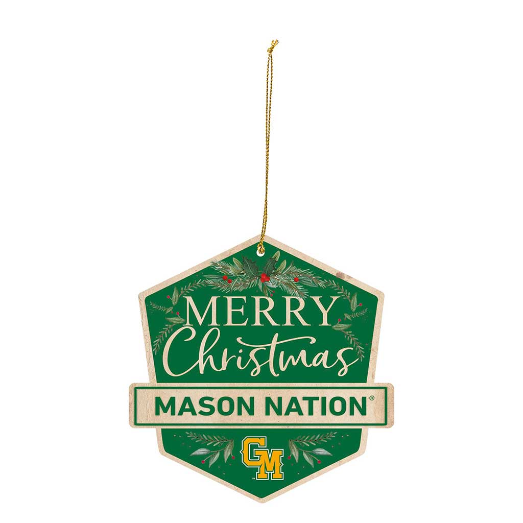 3 Pack Christmas Ornament George Mason Patriots