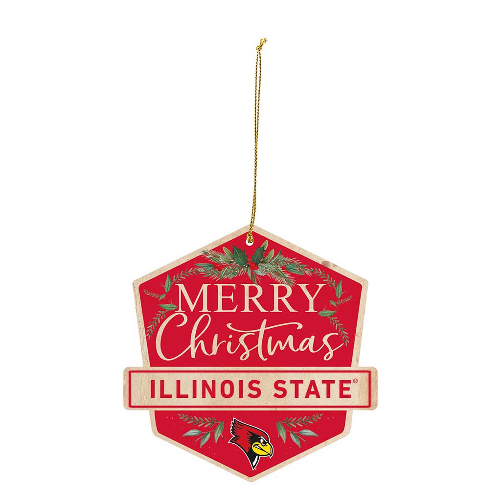 3 Pack Christmas Ornament Illinois State Redbirds