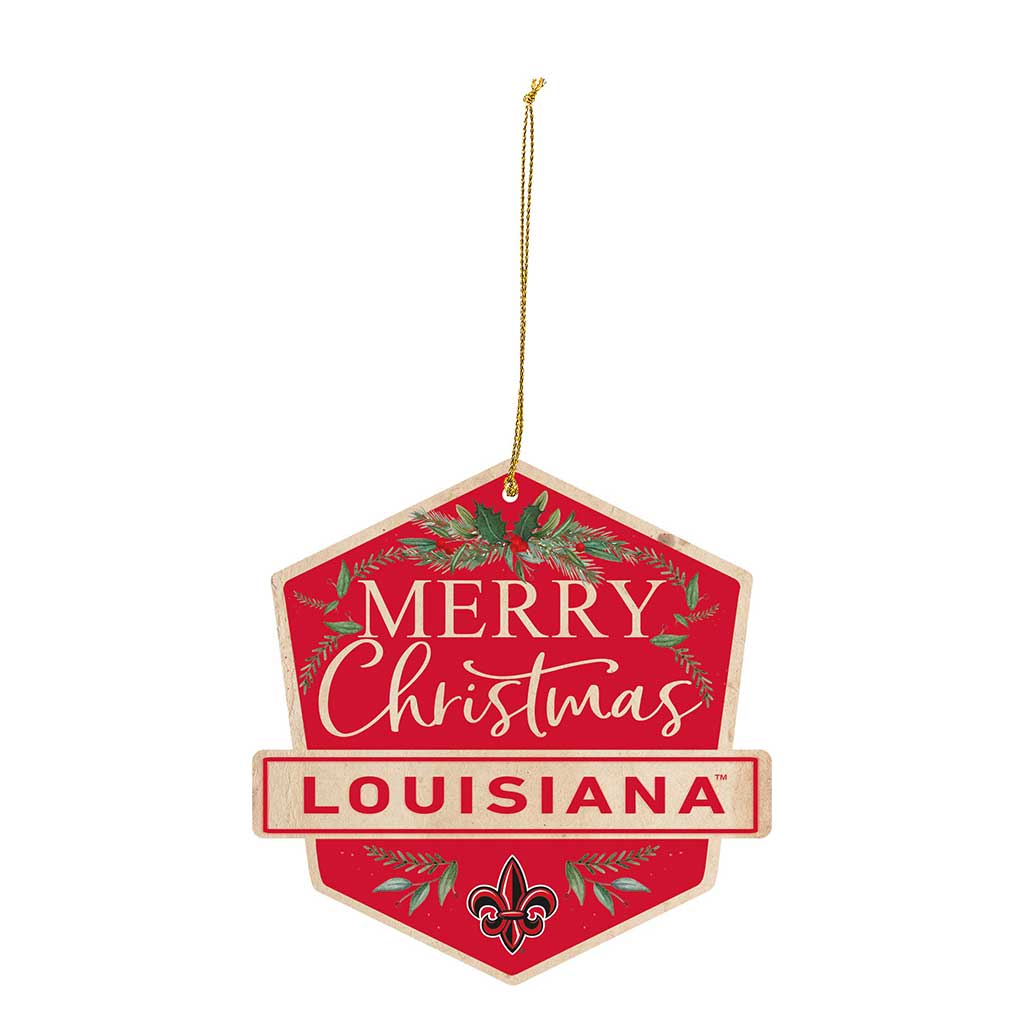 3 Pack Christmas Ornament Louisiana State Lafayette Ragin Cajuns