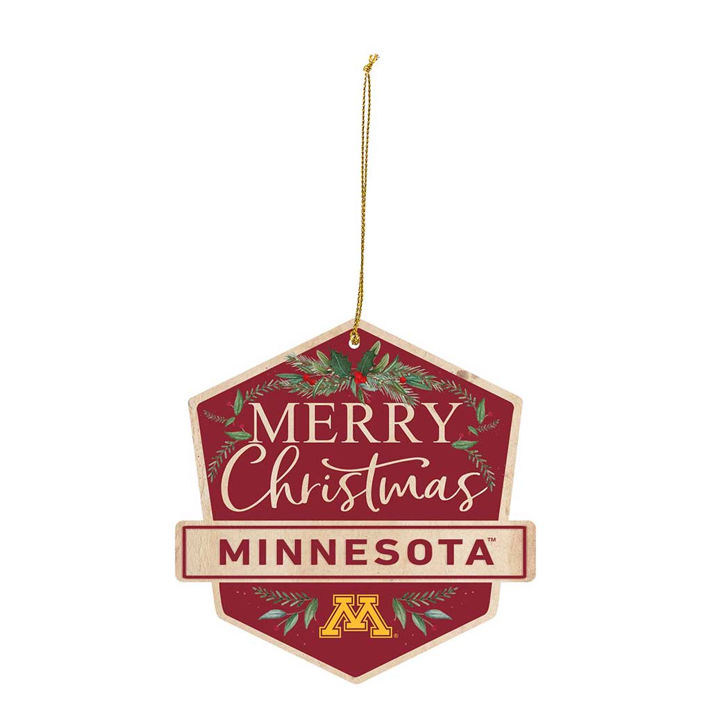 3 Pack Christmas Ornament Minnesota Golden Gophers