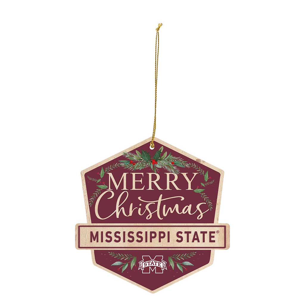 3 Pack Christmas Ornament Mississippi State Bulldogs