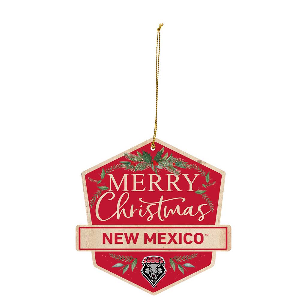 3 Pack Christmas Ornament New Mexico Lobos