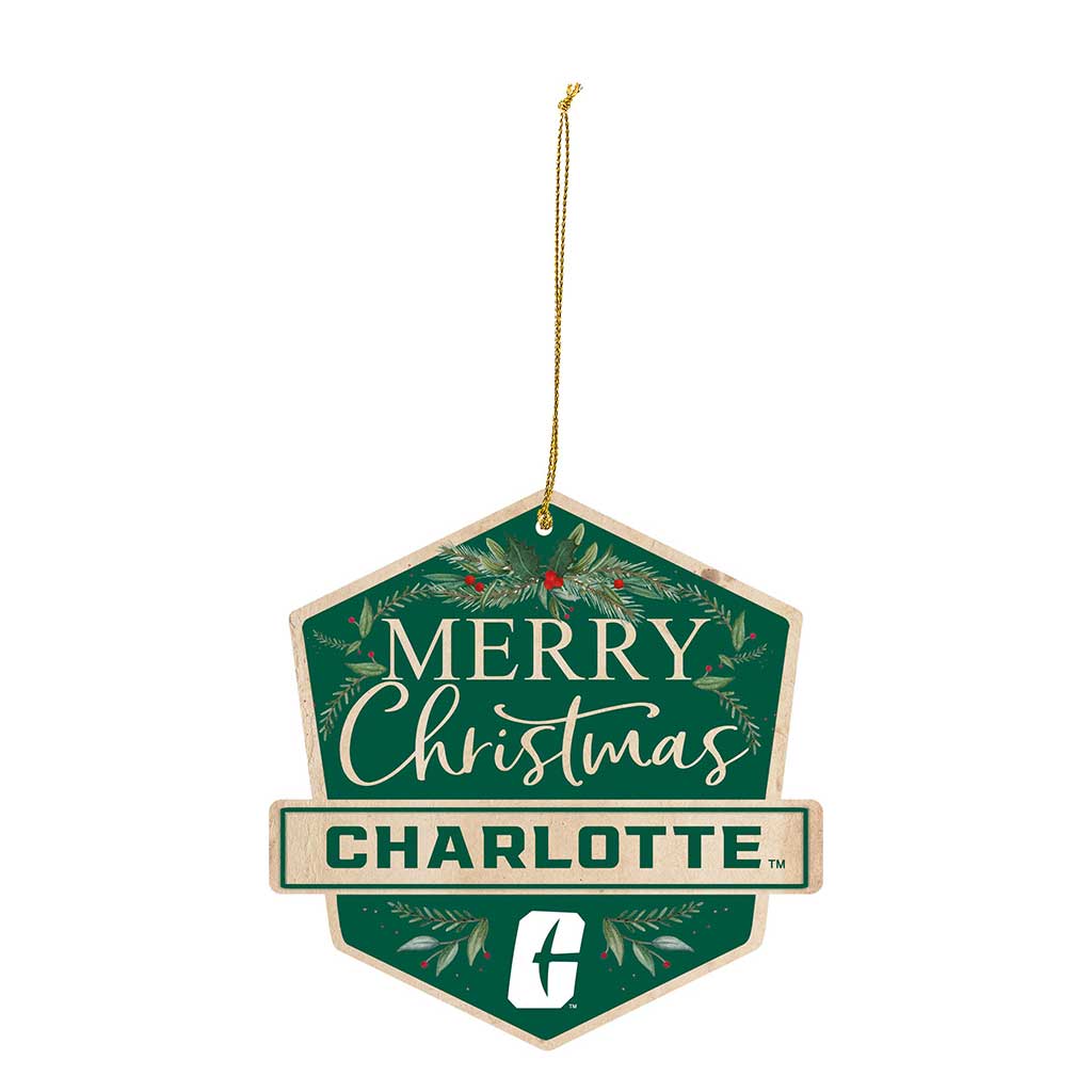 3 Pack Christmas Ornament North Carolina Charlotte 49ers