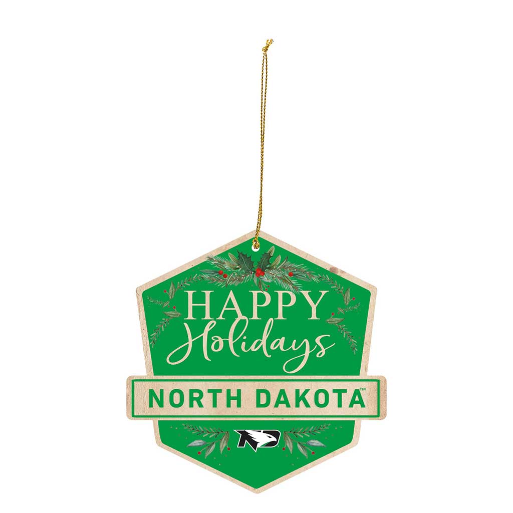 3 Pack Christmas Ornament North Dakota Fighting Hawks