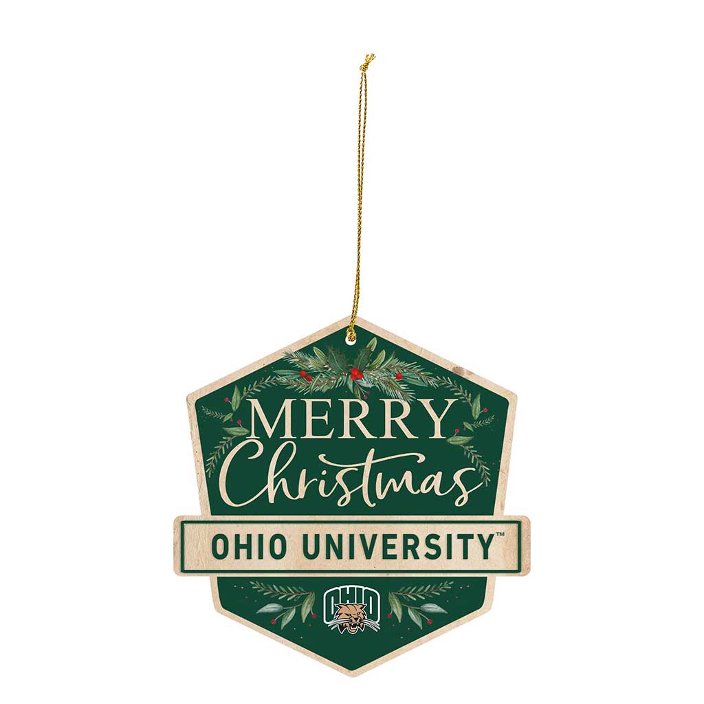 3 Pack Christmas Ornament Ohio Univ Bobcats