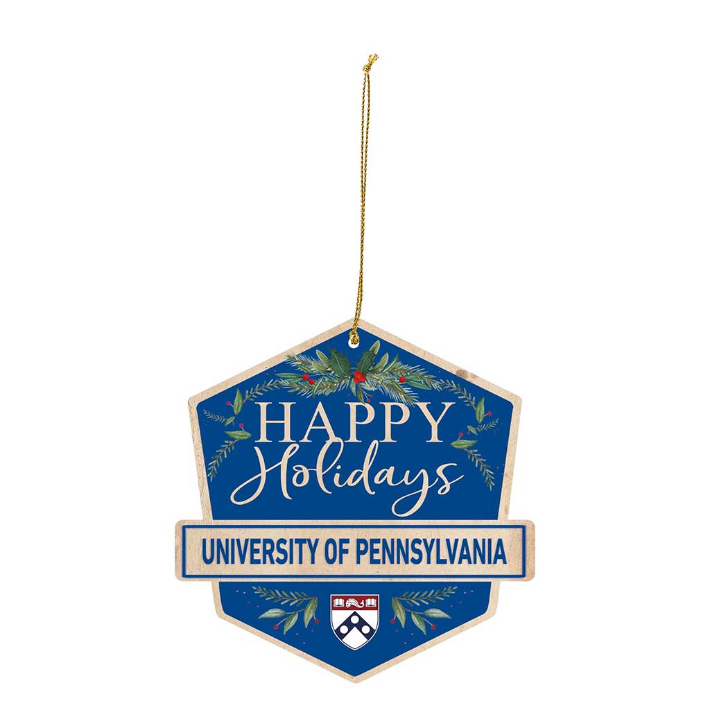 3 Pack Christmas Ornament University of Pennsylvania Quakers