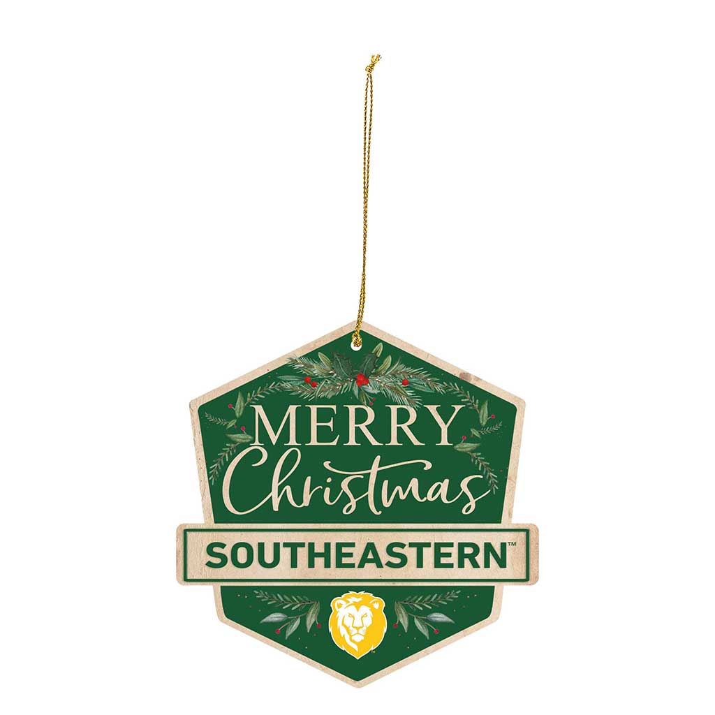 3 Pack Christmas Ornament Southeastern Louisiana Lions