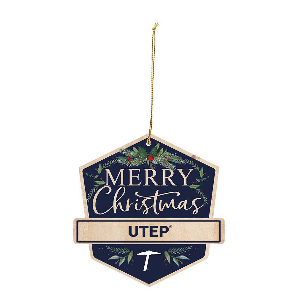 3 Pack Christmas Ornament Texas at El Paso Miners