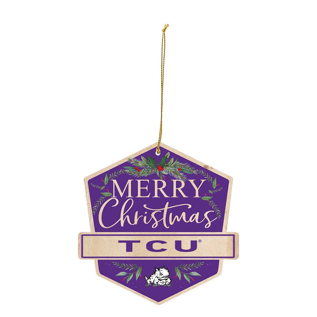 3 Pack Christmas Ornament Texas Christian Horned Frogs