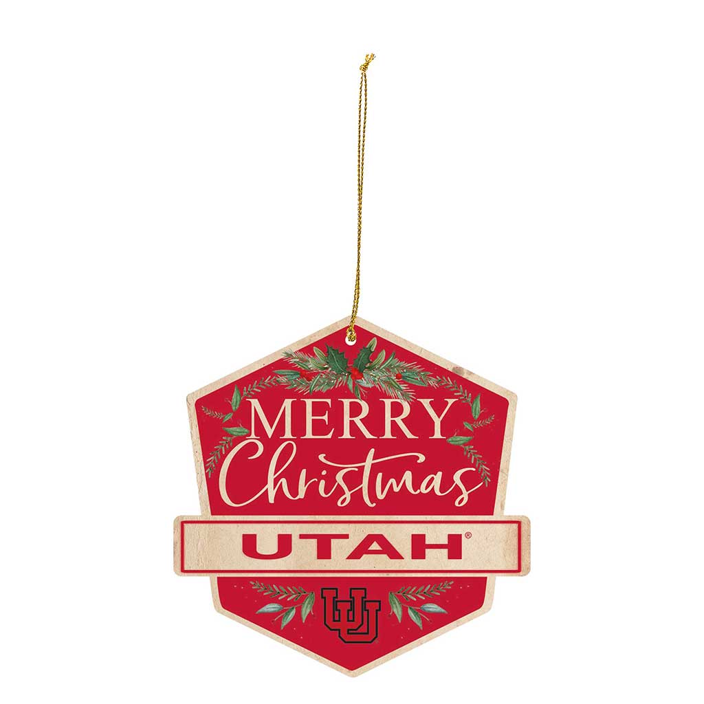 3 Pack Christmas Ornament Utah Running Utes