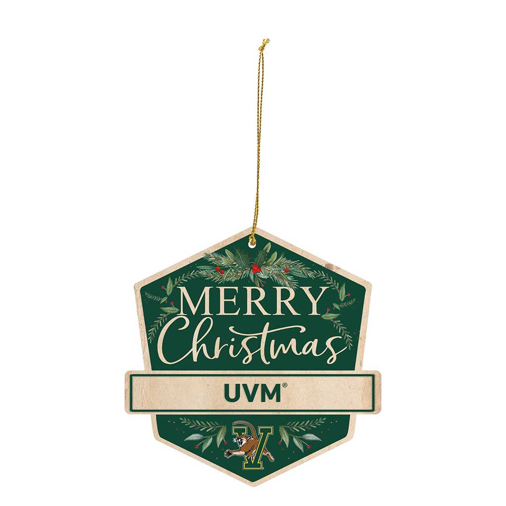 3 Pack Christmas Ornament Vermont Catamounts