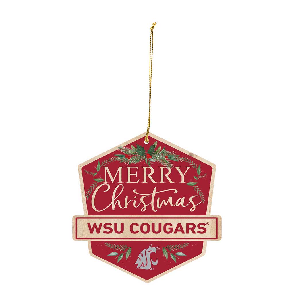 3 Pack Christmas Ornament Washington State Cougars
