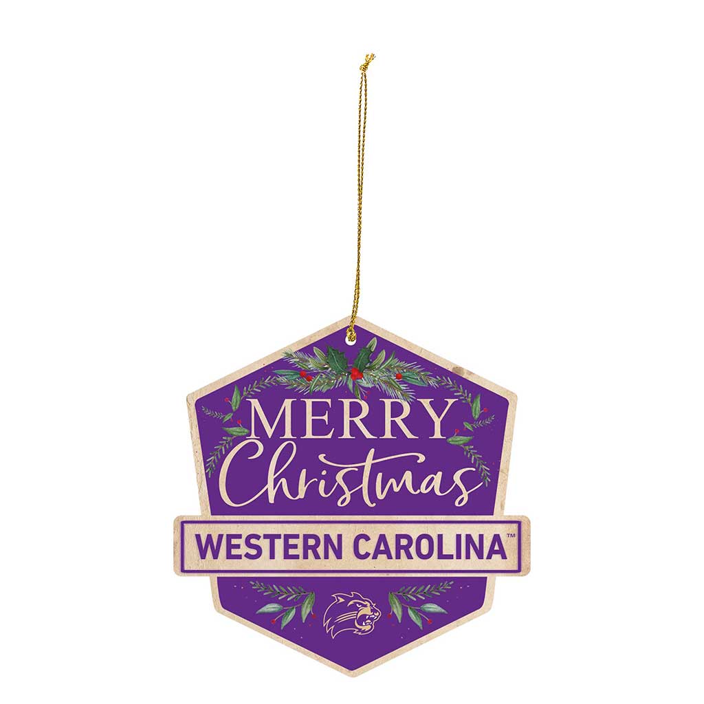 3 Pack Christmas Ornament Western Carolina Catamounts