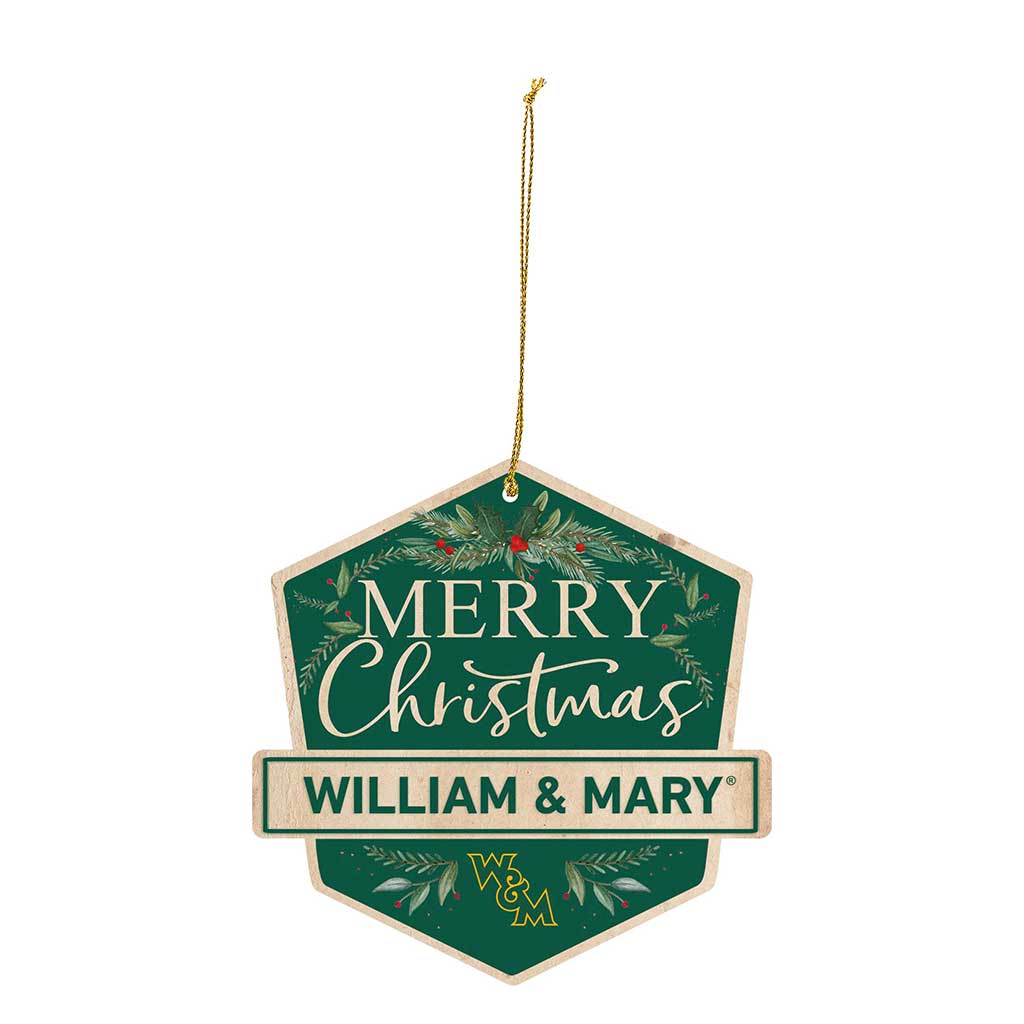 3 Pack Christmas Ornament William and Mary Tribe
