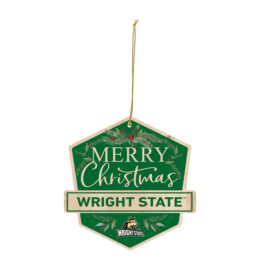 3 Pack Christmas Ornament Wright State University Raiders