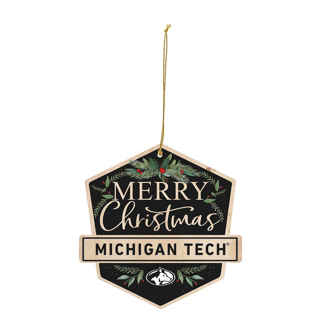 3 Pack Christmas Ornament Michigan Tech University Huskies