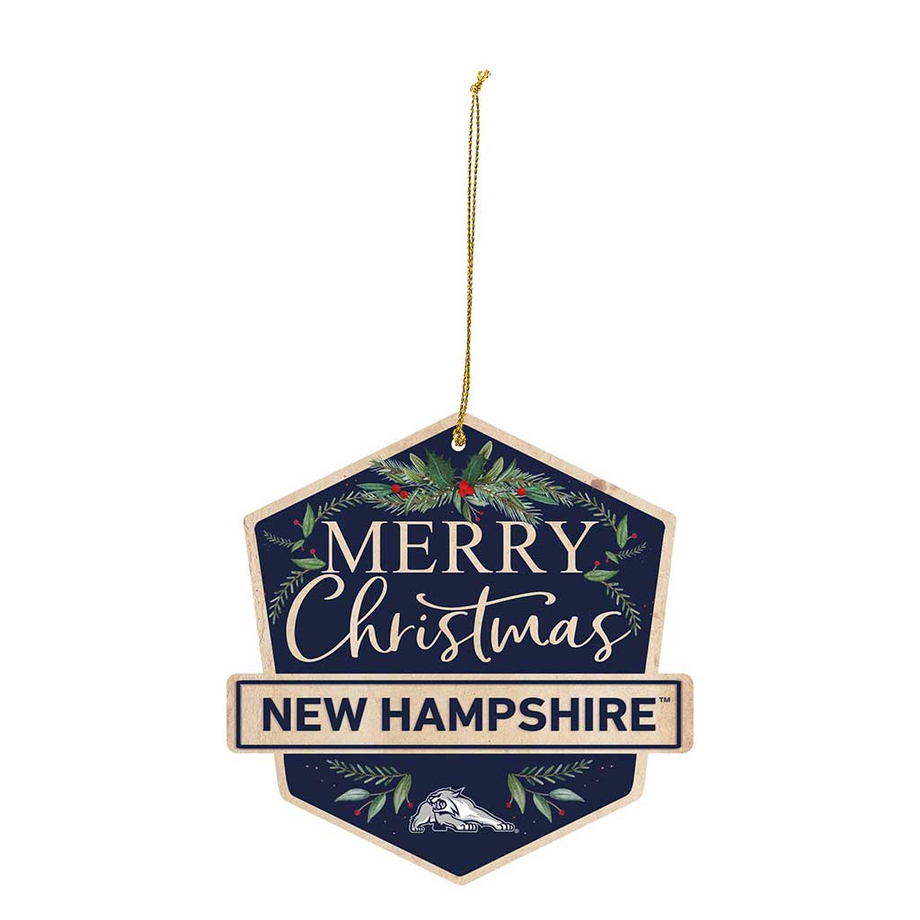 3 Pack Christmas Ornament University of New Hampshire Wildcats