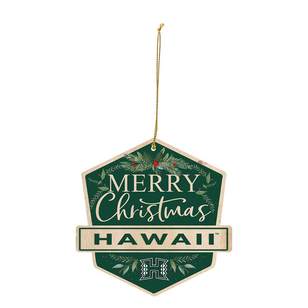 3 Pack Christmas Ornament Hawaii Warriors