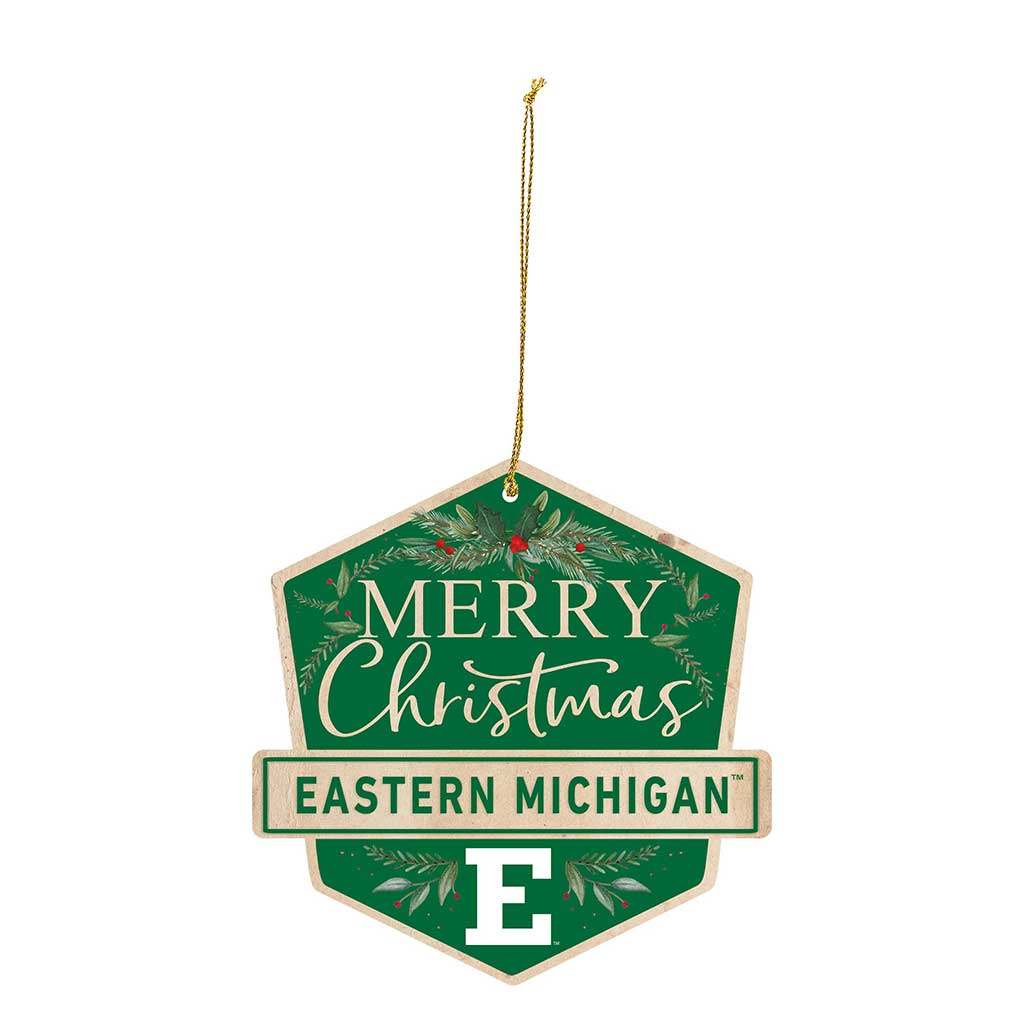 3 Pack Christmas Ornament Eastern Michigan Eagles