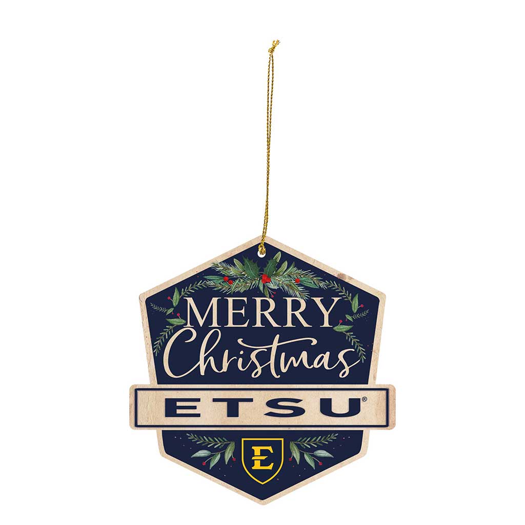 3 Pack Christmas Ornament East Tennessee State Buccaneers