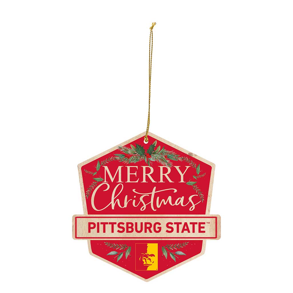 3 Pack Christmas Ornament Pittsburg State University Gorilla