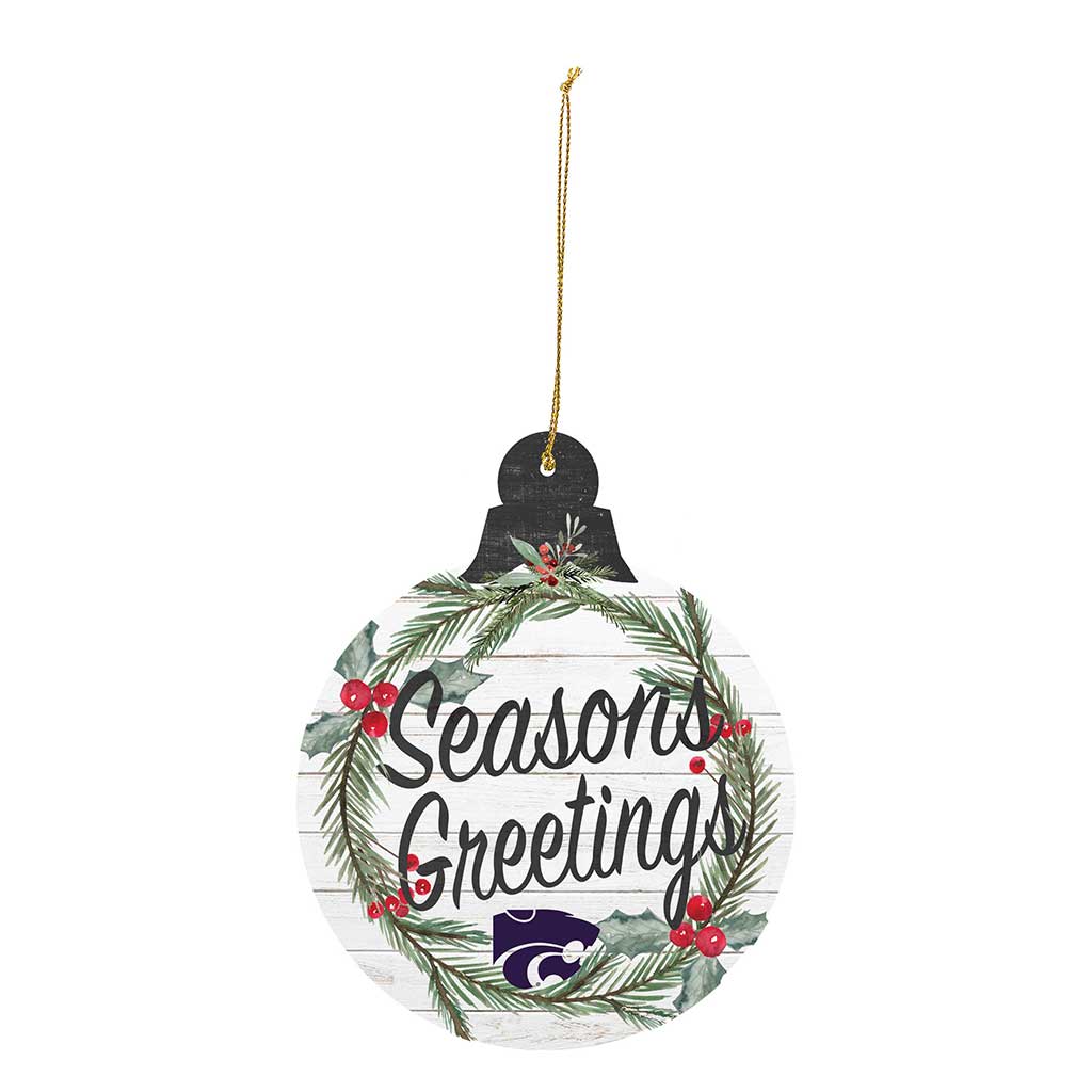 3 Pack Christmas Ornament Kansas State Wildcats