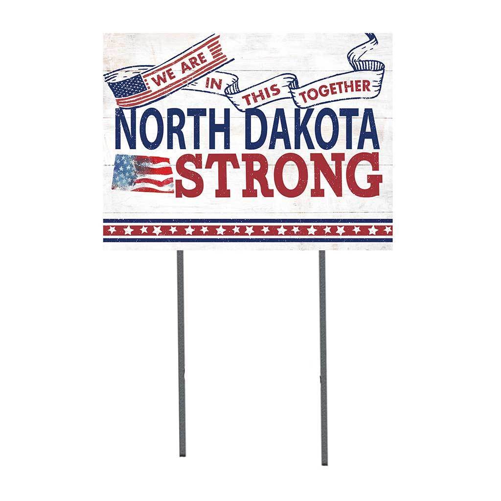 North Dakota Strong Lawn Sign