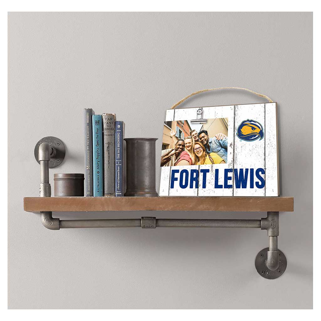 Clip It Weathered Logo Photo Frame Fort Lewis College Skyhawks