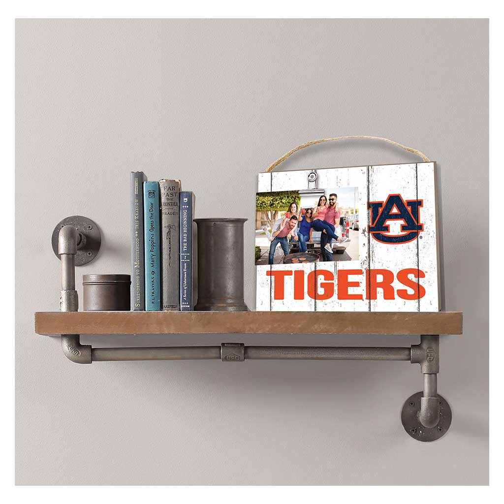 Clip It Weathered Logo Photo Frame Auburn Tigers