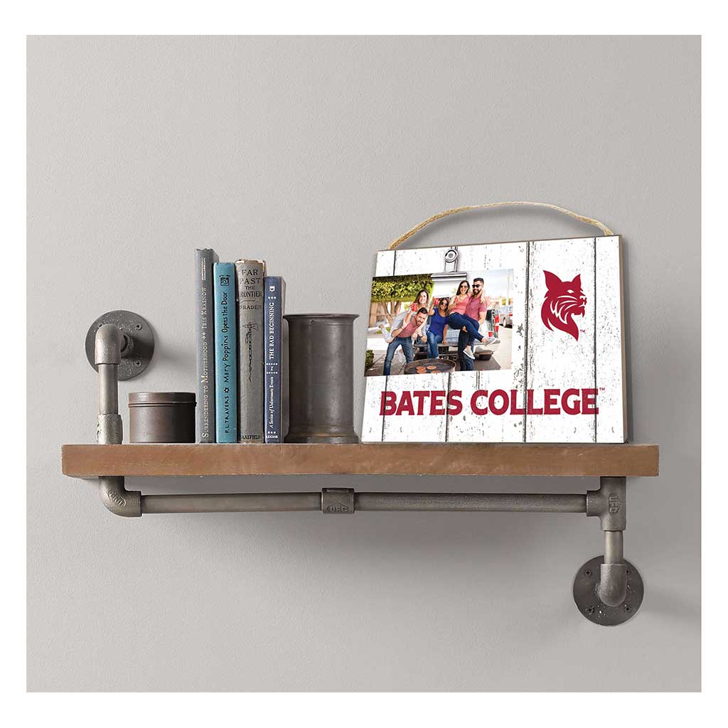 Clip It Weathered Logo Photo Frame Bates College Bobcats