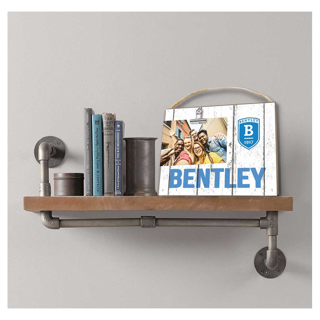 Clip It Weathered Logo Photo Frame Bentley College Falcons