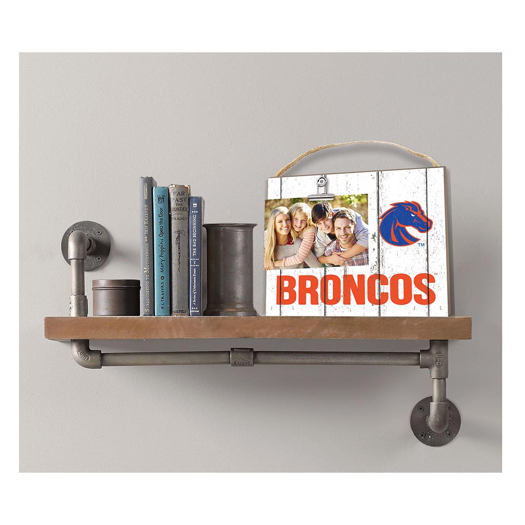 Clip It Weathered Logo Photo Frame Boise State Broncos
