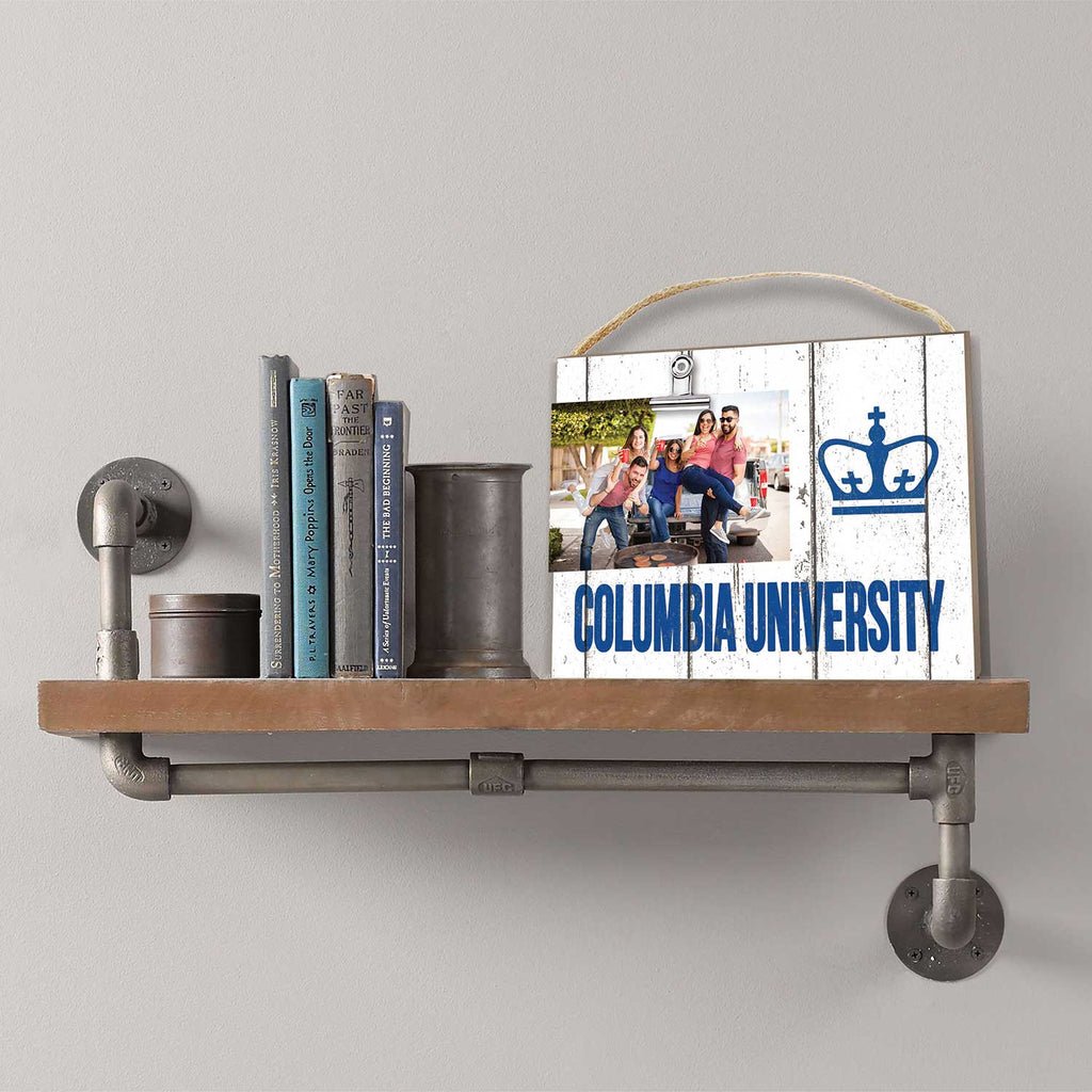 Clip It Weathered Logo Photo Frame Columbia Lions Scholastic Mark